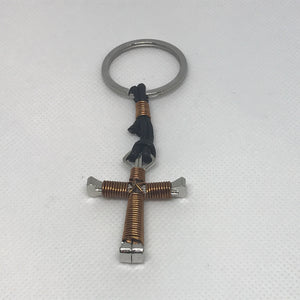 Cross of Nails Keychain (Bronze)