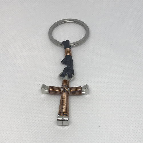 Cross of Nails Keychain (Bronze)