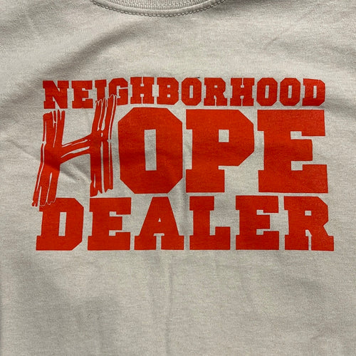 Neighborhood Hope Dealer (T-Shirt) Light Gray/Red