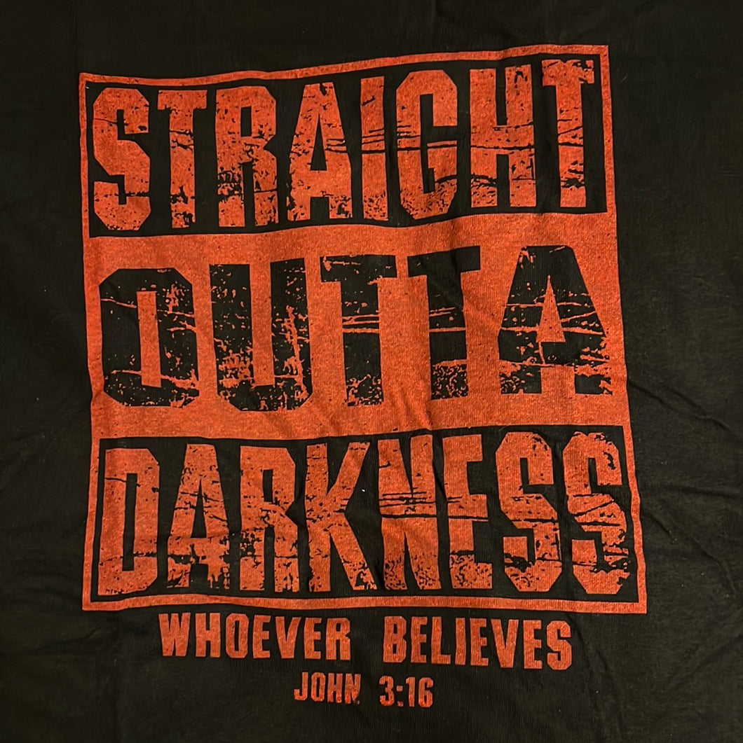Straight Outta Darkness (T-Shirt) Black/Red