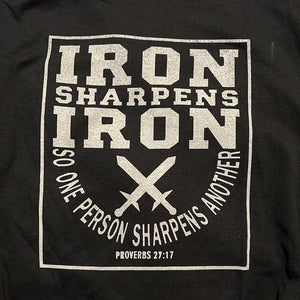 Iron Sharpens Iron (T-Shirt) Black/White