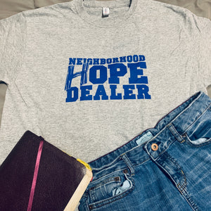 Neighborhood Hope Dealer (T-Shirt) Gray/Blue
